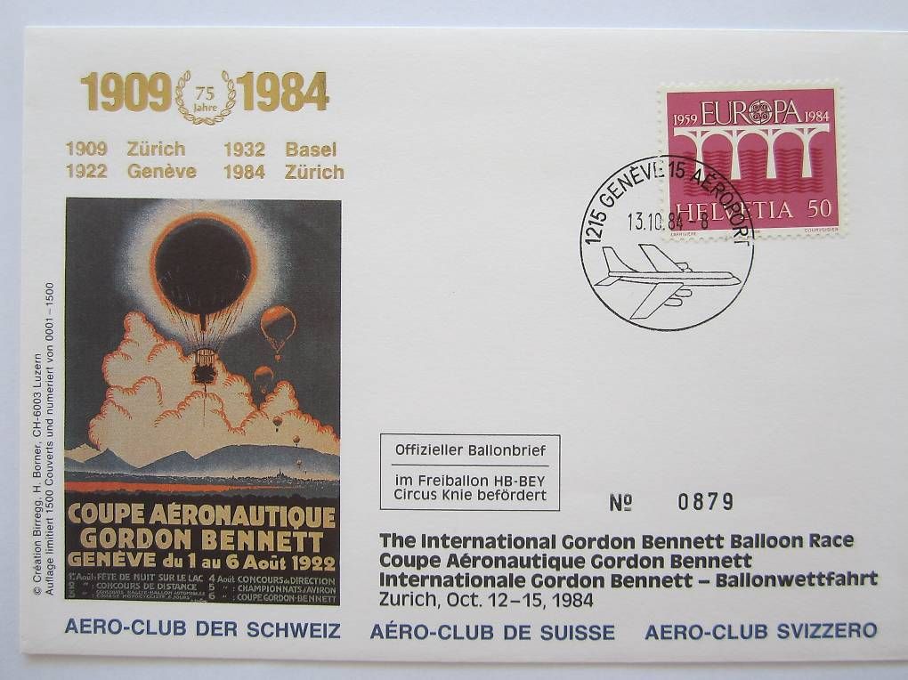 Tous les timbres: Briefmarken FDC Ballonwettfahrt – D'occasion à Saland par k_z_tny8 2