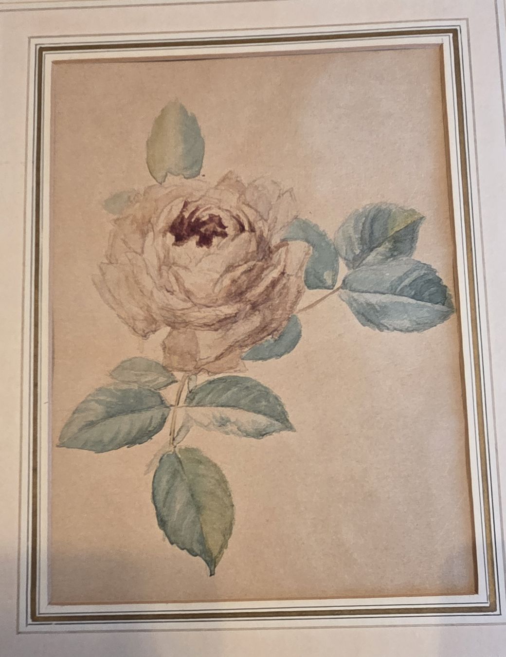Dipinti: Original Aquarell Rose handgeschöpftes Papier – Usato da Rehetobel venduto da hobirot01 3