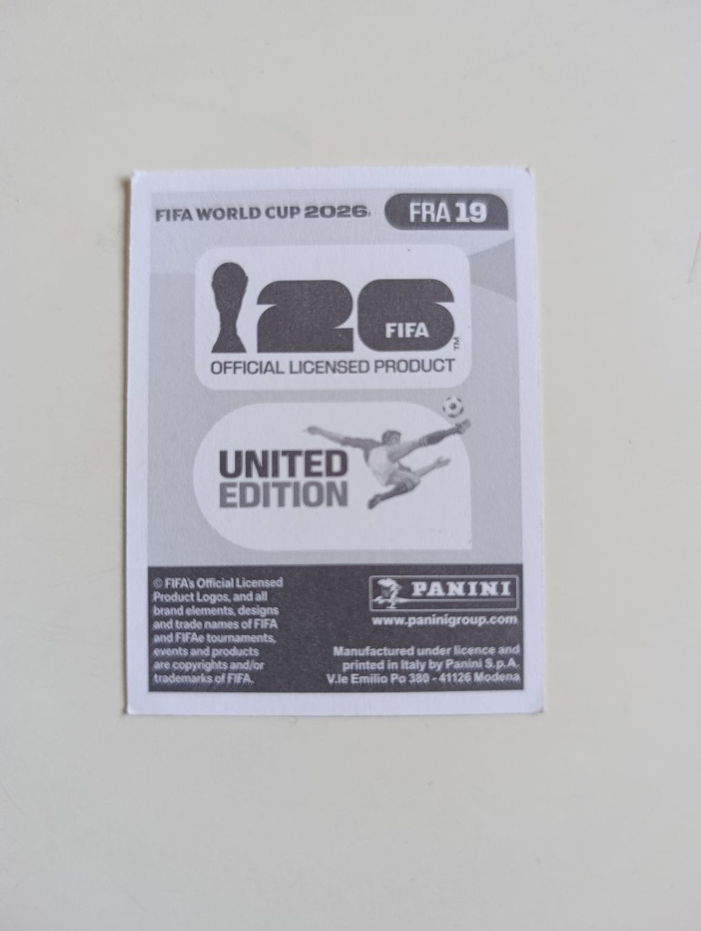 Panini Sammelbilder & Trading cards: Panini World Cup 2026 FRA 19 – Neu (gemäss Beschreibung) aus Lavey-Village von pas_7xd2 1
