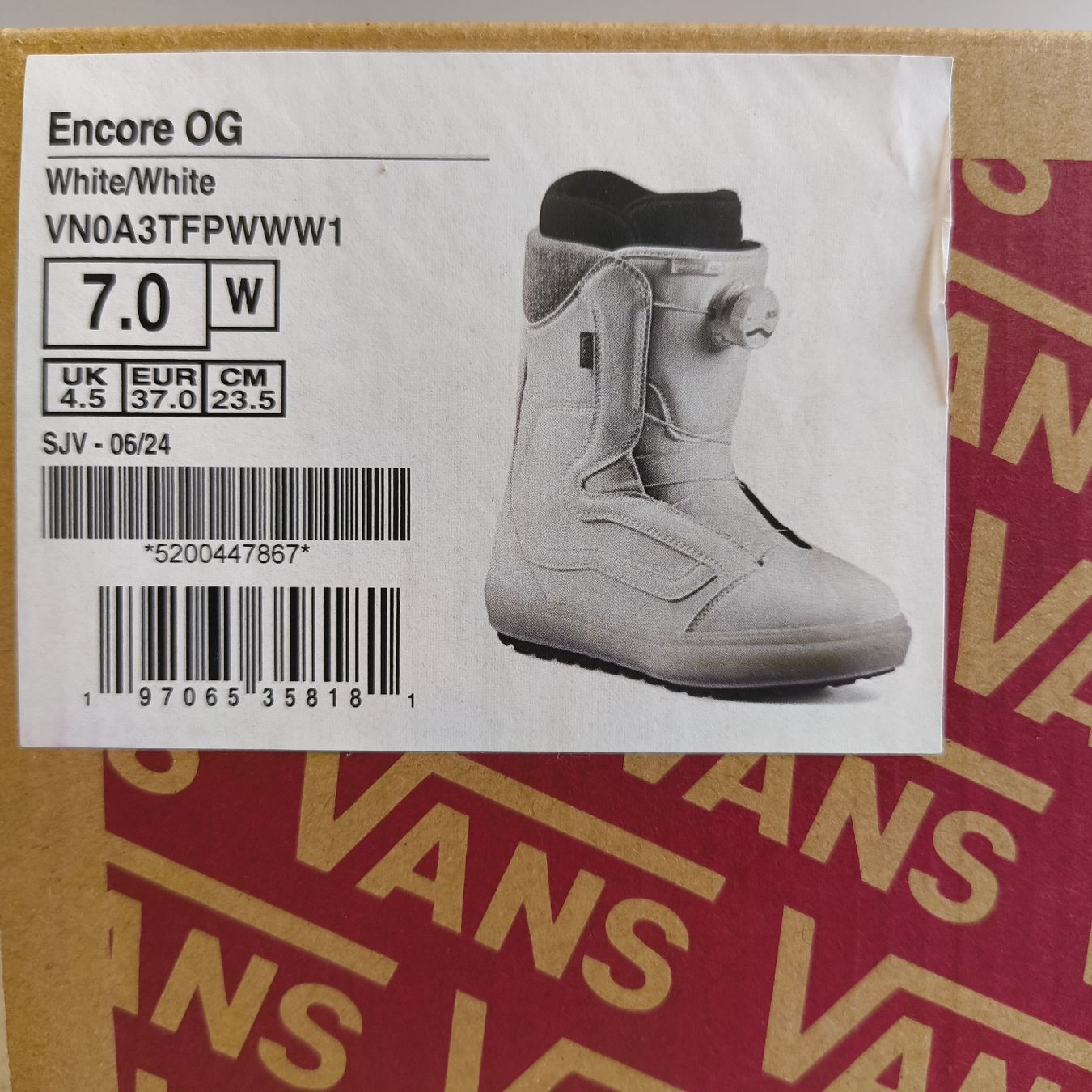 Vans Damenschuhe: Vans Encore OG Snowboard Boots - weiss, Grösse 37 – Neu und originalverpackt aus Uitikon Waldegg von PJLS1 5