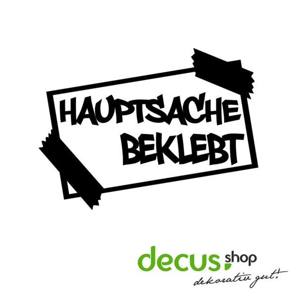 Decus Adesivo JDM Style 'Hauptsache' - Pellicola Oracal Qualità Made In Germany - Dimensioni 13x9 Cm
