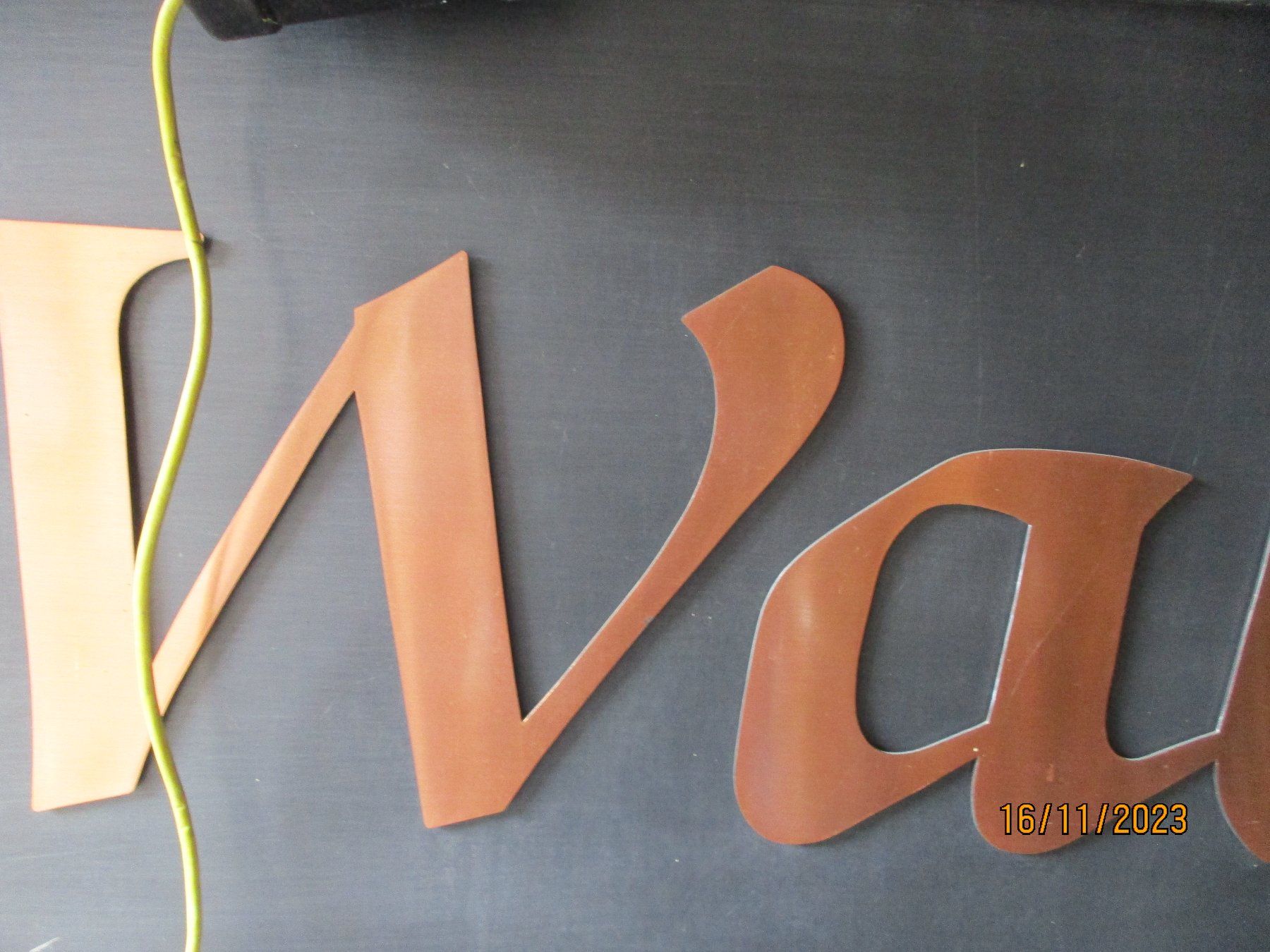 Insegne: SCHMIEDEEISERNES ,,WALDHOTEL ,, REKLAME SCHILD – Usato da Weissbad venduto da Usw63 4