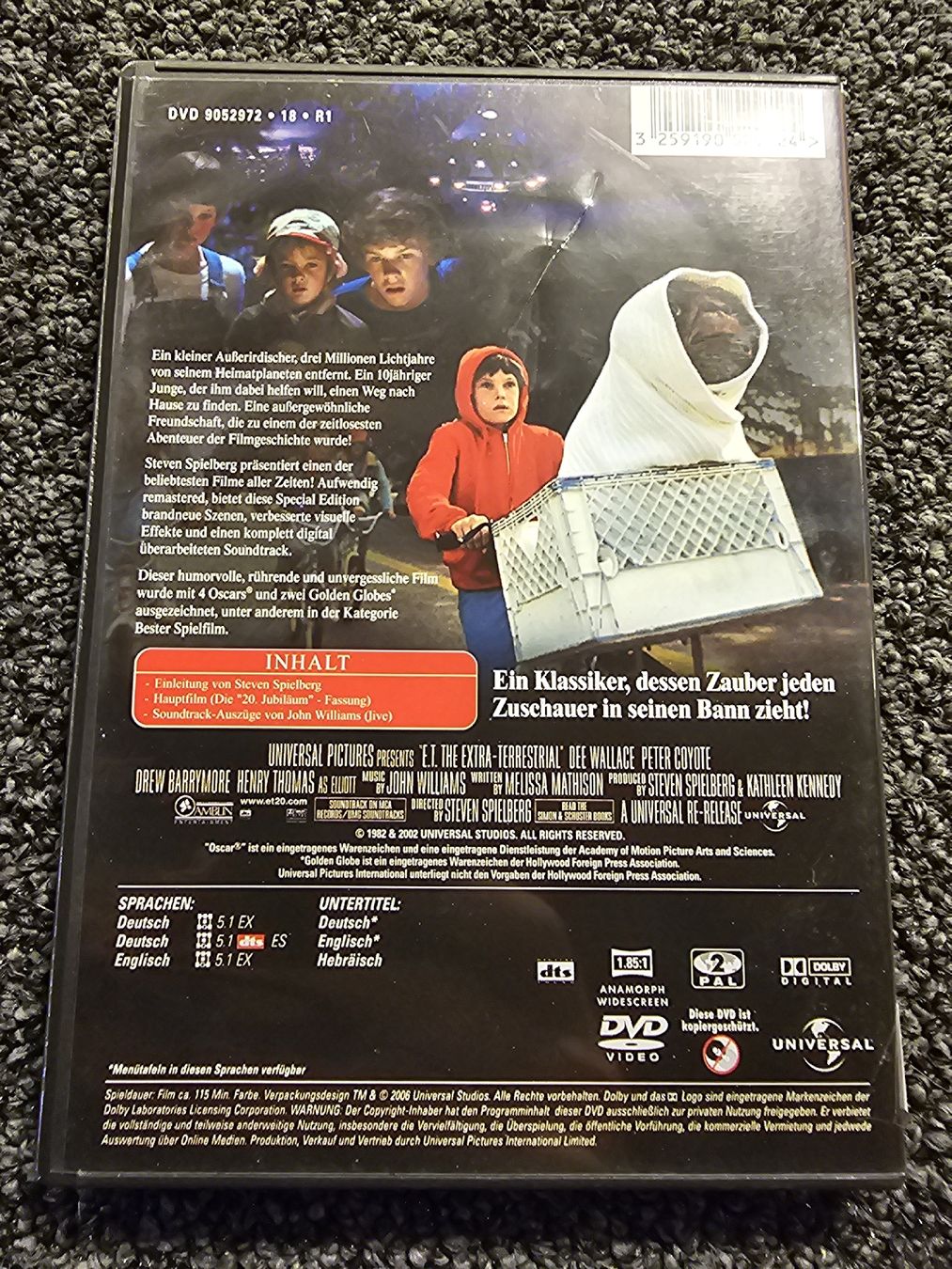 Tutti i DVDs: E.T. Der Ausserirdische (21229) – Usato da Ruswil venduto da jan_bxl5 1