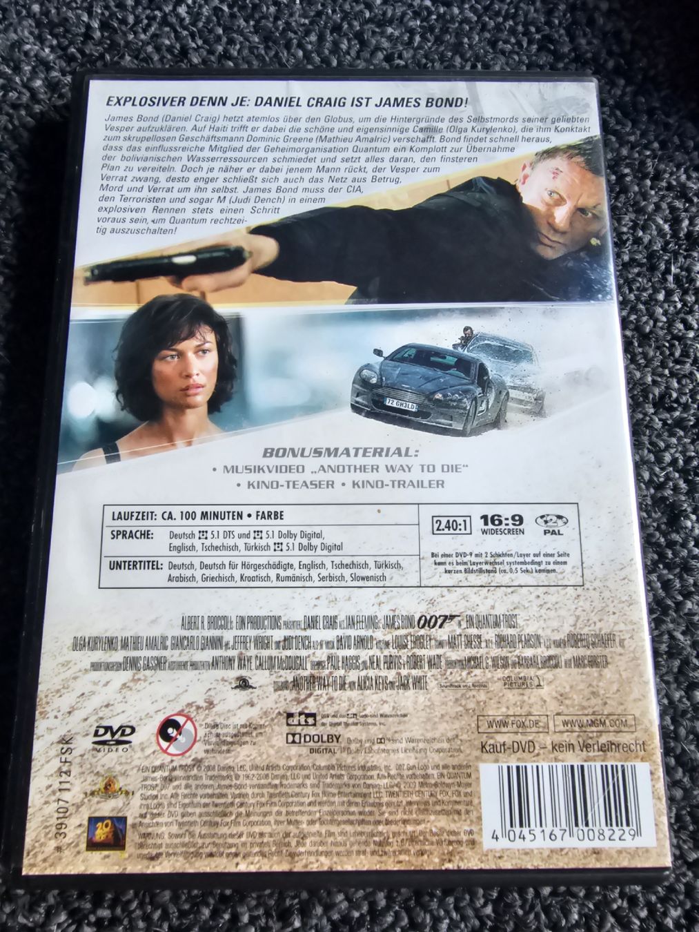 Alle DVDs: James Bond Ein Quantum Trost (21912) – Gebraucht aus Ruswil von jan_bxl5 1