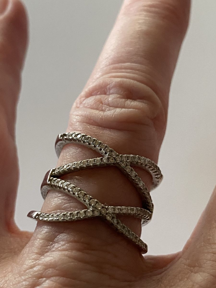 Anelli: Fingerring versilbert mit Zirkonia neu – Nuovo (secondo la descrizione) da Brugg AG venduto da Honeybee6 4