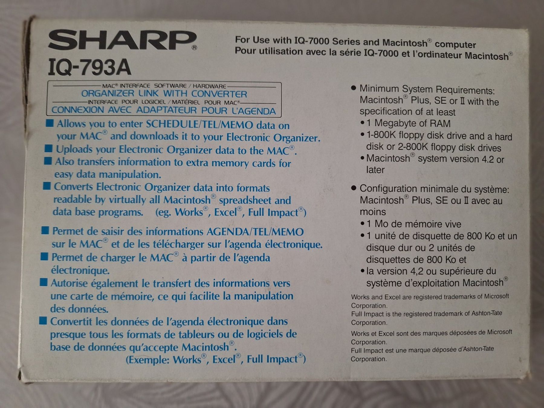 Cavi: Sharp IQ-793A Organizer Link-Kabel – Nuovo (secondo la descrizione) da Zürich venduto da Lemon007 6