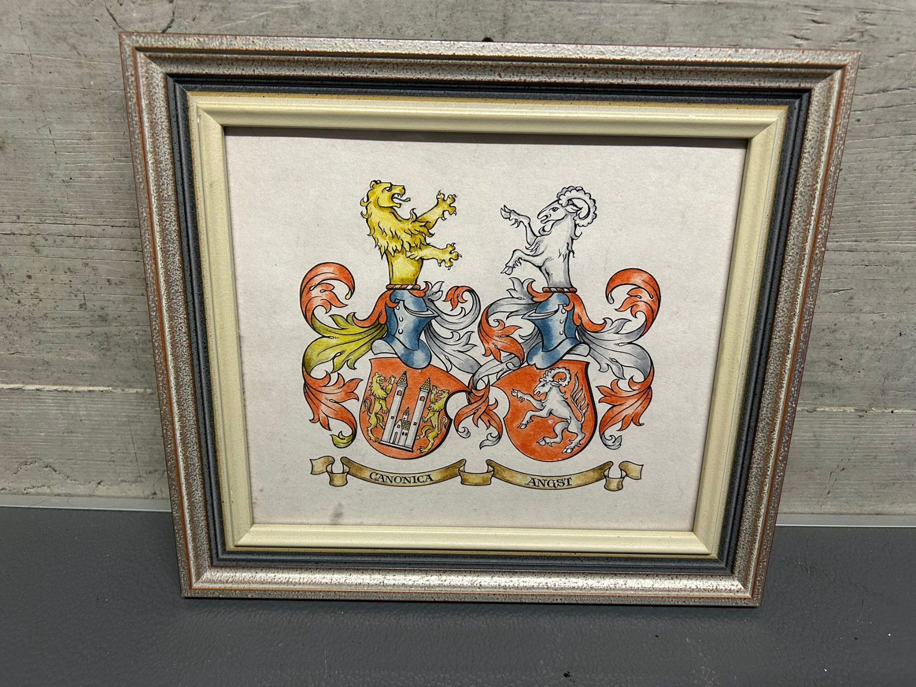 Dipinti: Quadro stemmi Canonica-Angst – Usato da Melano venduto da H-Sara