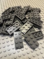 Lego 30x  Platten 2x4(3020) dunkelgrau
