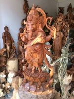 Skulptur Ganesha Buddha Elefantengott Suar Holz