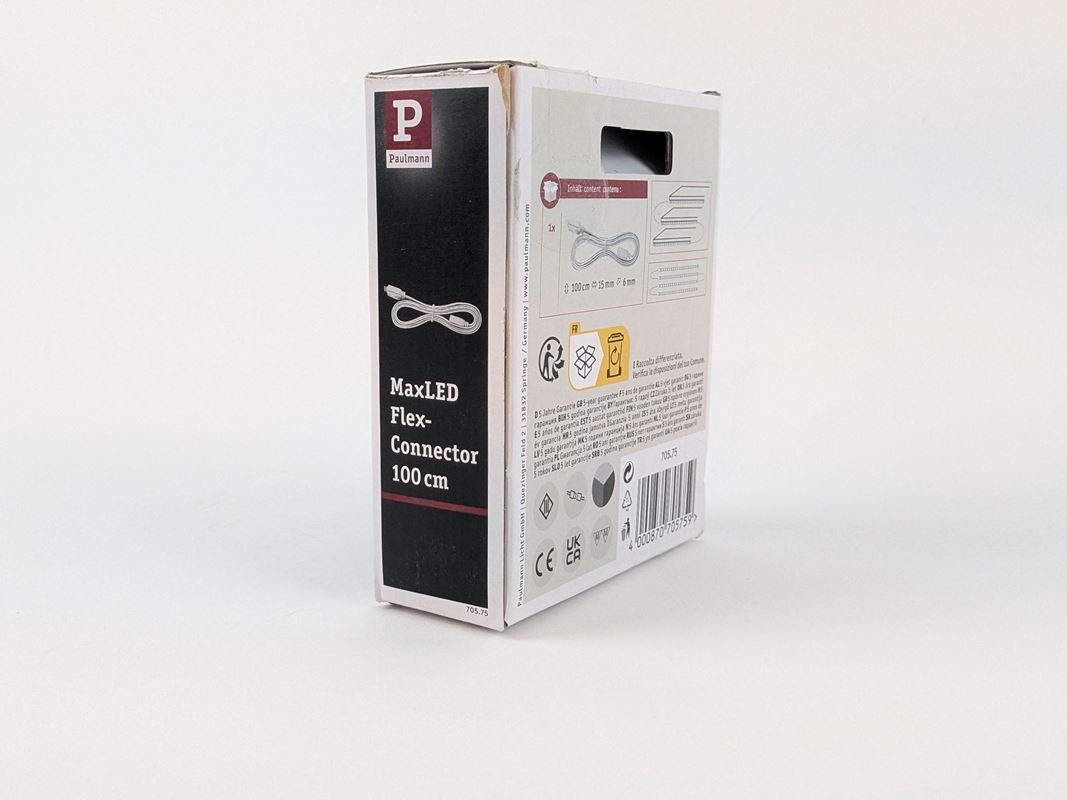 Paulmann Cavi: PAULMANN MaxLED Flex Connector 100 cm – Nuovo (secondo la descrizione) da Thun venduto da Restwert_Thun 1