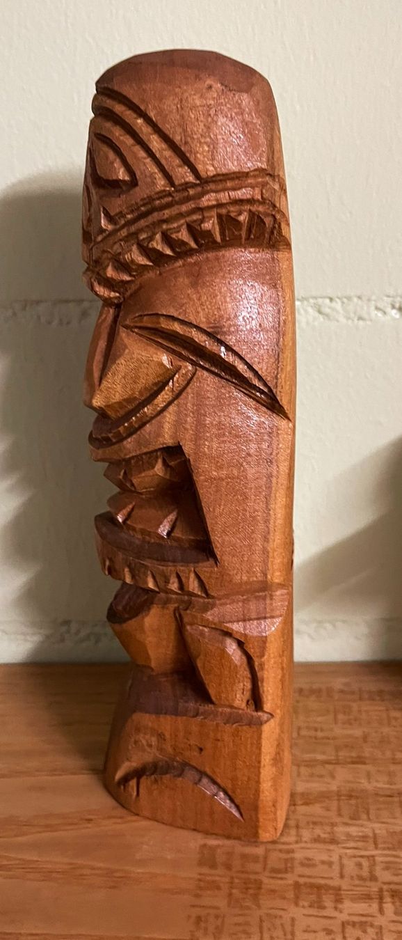 Statuette: Original TIKI Figur, handgeschnitzt – Usato da Frenkendorf venduto da Yard-Sale-2000 1