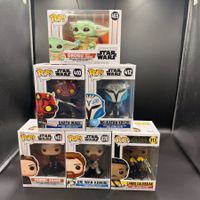 Funko Pop! Star Wars 6er Set Grogu Darth Maul Obi-Wan Lando