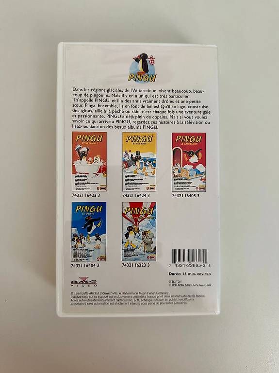 Tutti i VHS: Pingu en course d'école Cassette VHS – Usato da Couvet venduto da Aura_aura 2