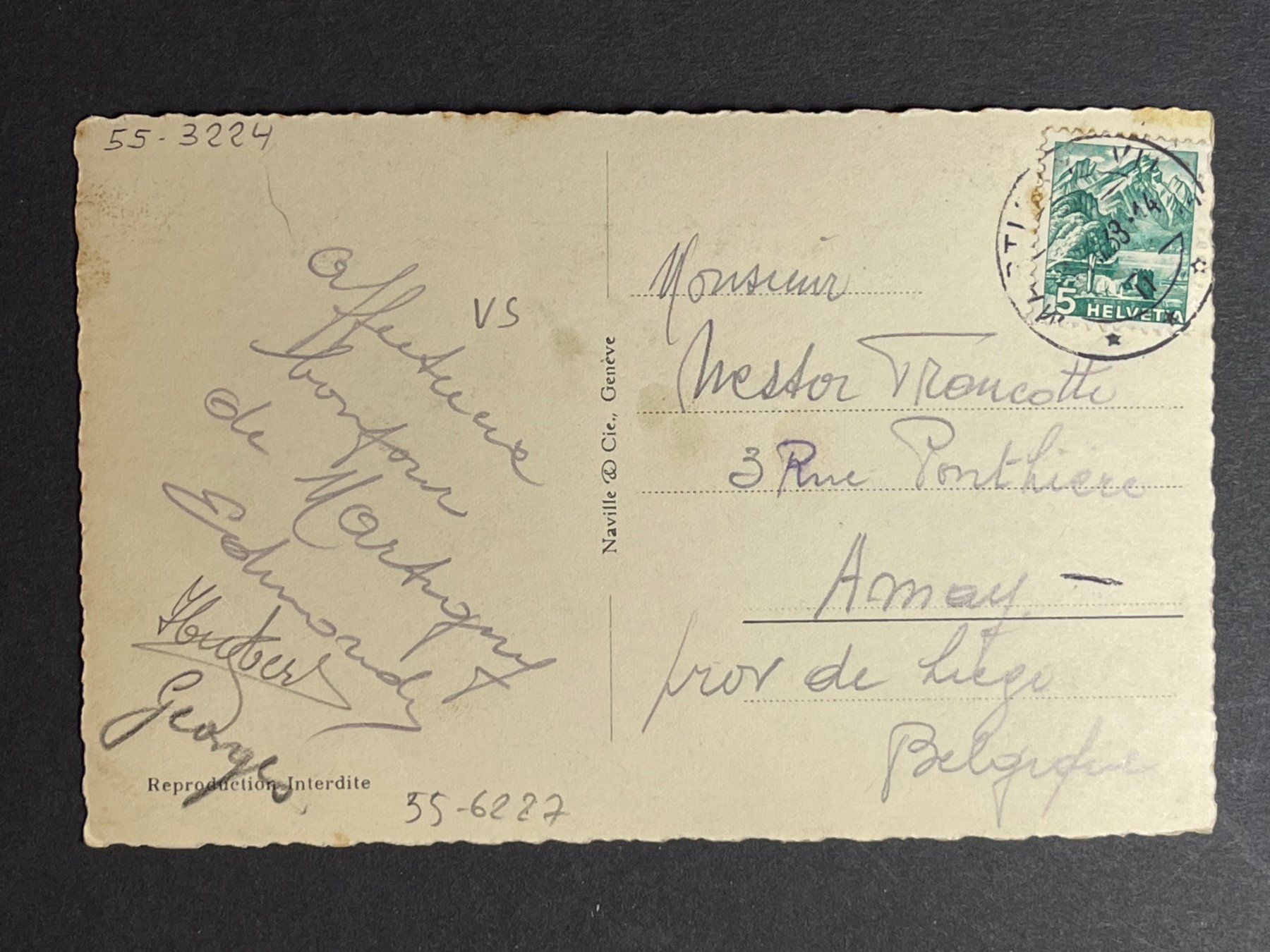 Cartoline postali: Martigny, Vue générale – Usato da Steg VS venduto da danwer74 1