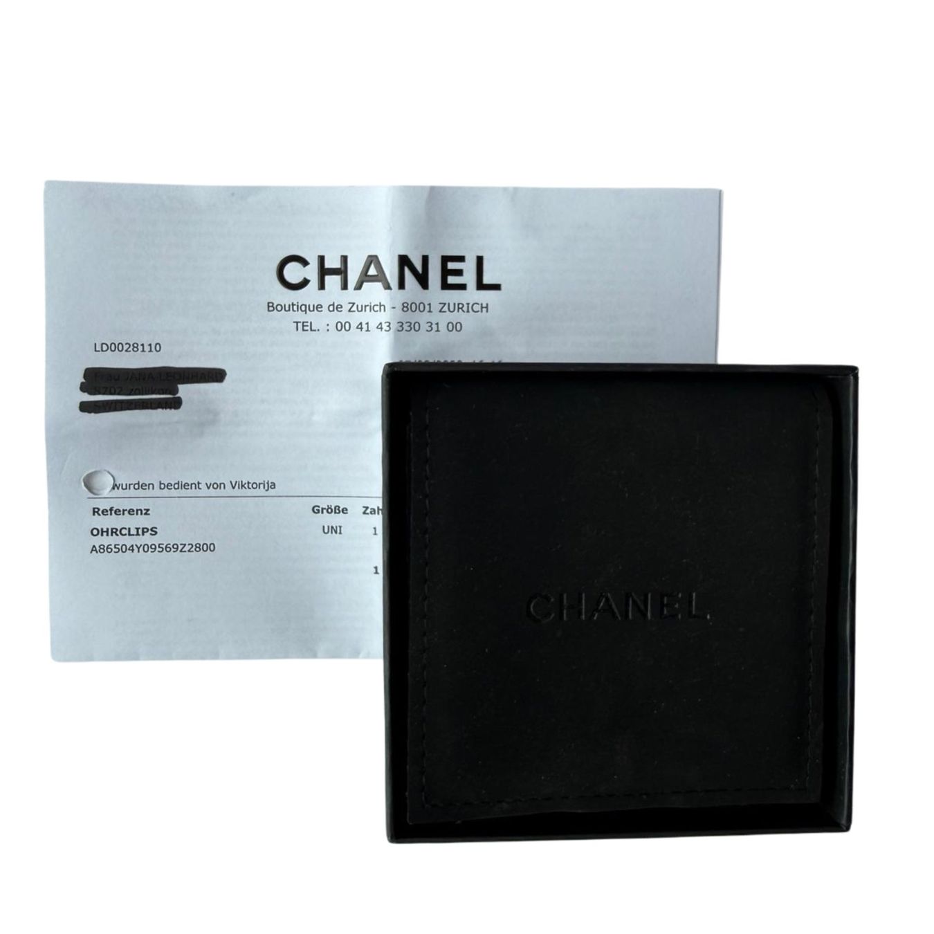 Chanel Boucles d'oreille: Chanel Ohrringe, CC – D'occasion à Oberarth par SSS. 4