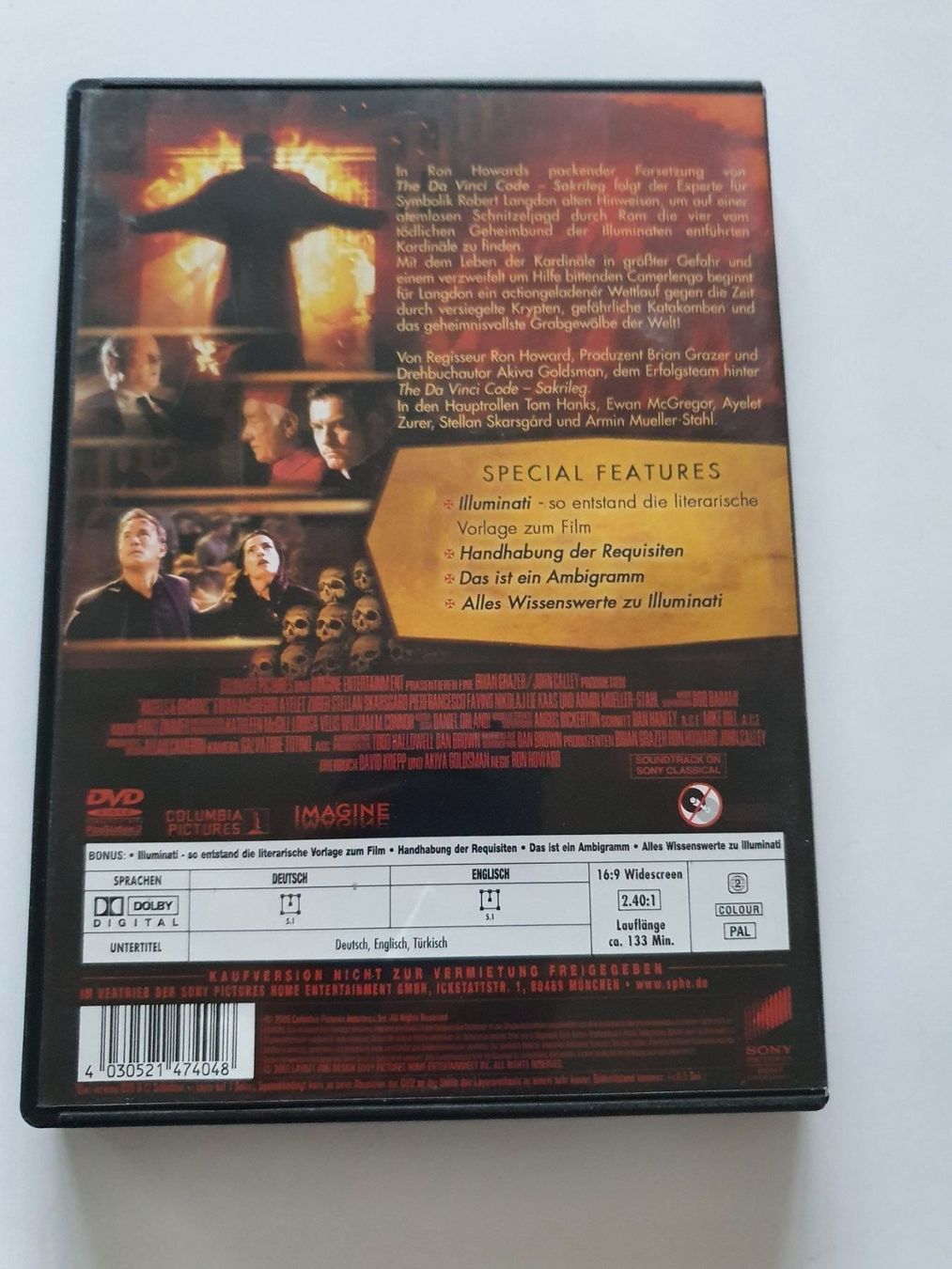 Tutti i DVDs: Tom Hanks ILLUMINATI DVD – Usato da Oberdorf BL venduto da BaldenEagle 1