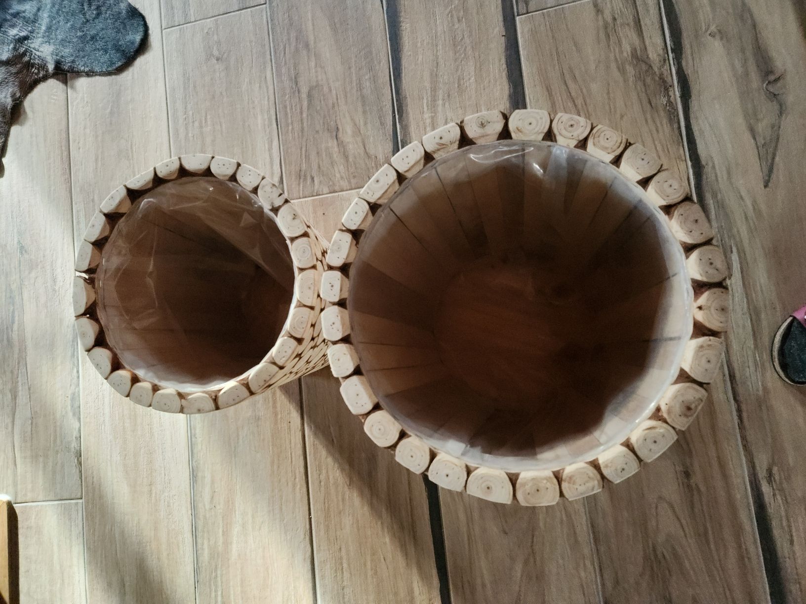 Vasi per fiori: Holz Blumentopf, 2er Set, neuwertig – Nuovo e nell'imballaggio originale da Matzendorf venduto da Kramer7 2
