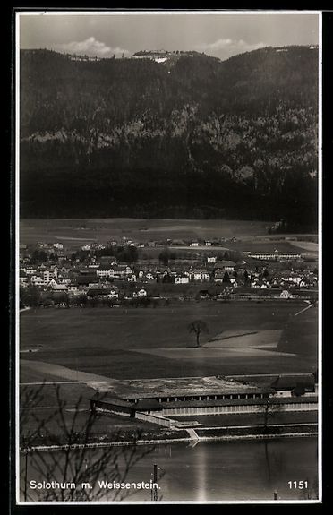 Ansichtskarten: Solothurn, Blick nach dem Ort mit Weisse – Gebraucht aus Berlin von bartko-reher