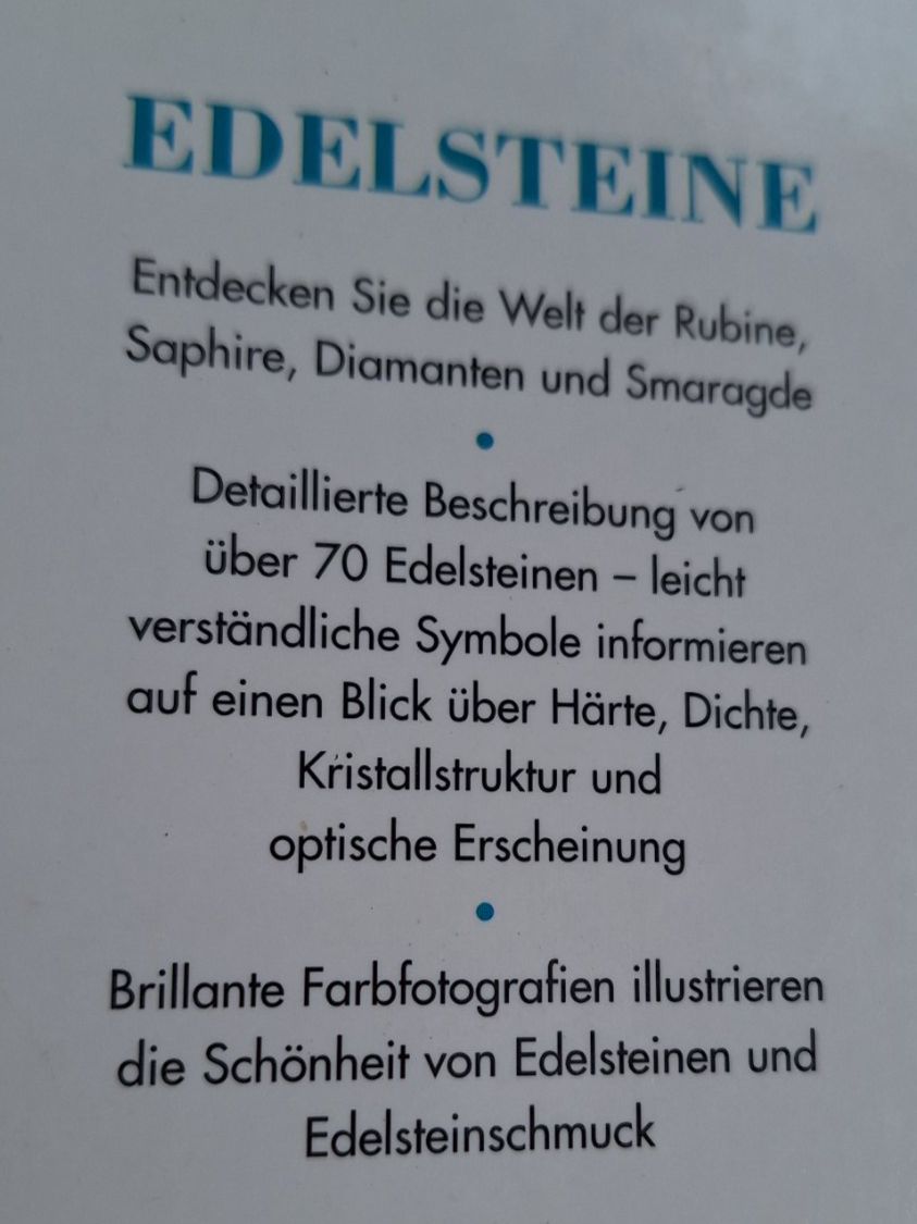 Bücher: BUCH EDELSTEINE MIT 80 SEITEN – Gebraucht aus Huttwil von Kunterbuntli 3
