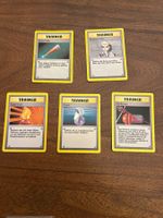 Pokémon Base Set 1999 – 5 Trainerkarten Deutsch – Vintage