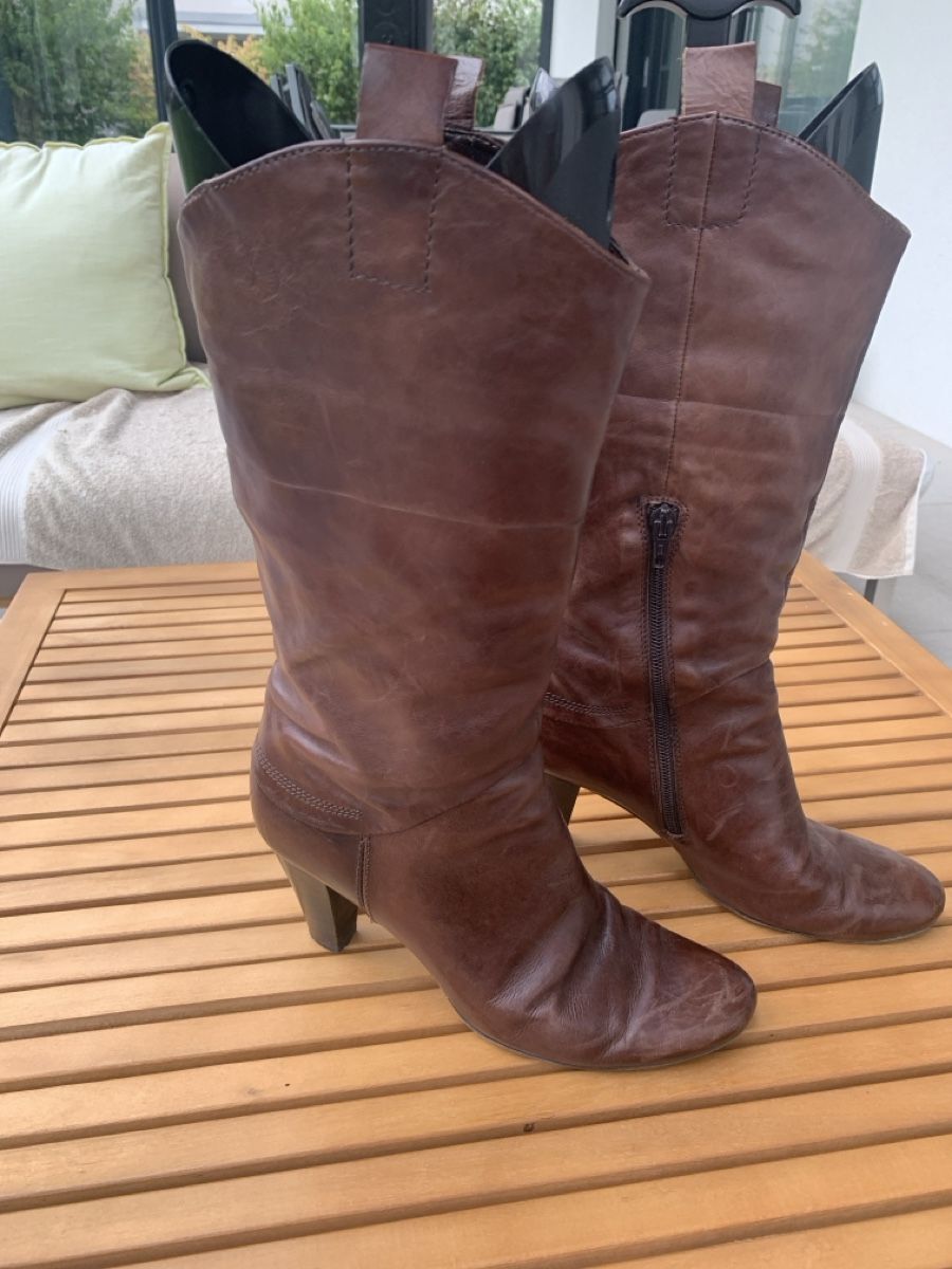Walder Damenschuhe: Damen-Stiefel, Walder, braun, Gr. 38 – Gebraucht aus Steinach von 86_patricia 1