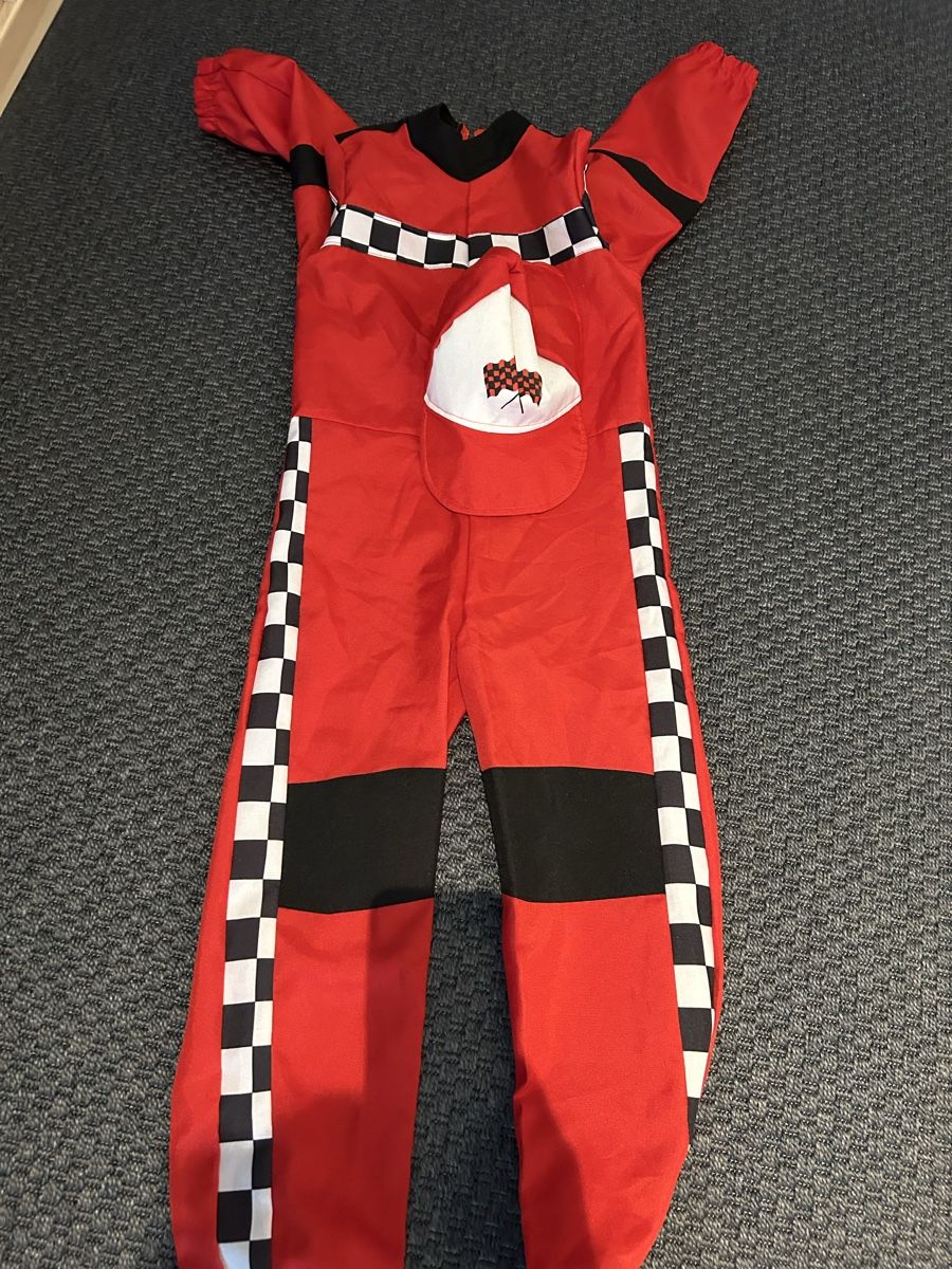 Costumi: Kids Racing Suit red checkered flags size 4/5 – Usato da Zürich venduto da mar_d7zz