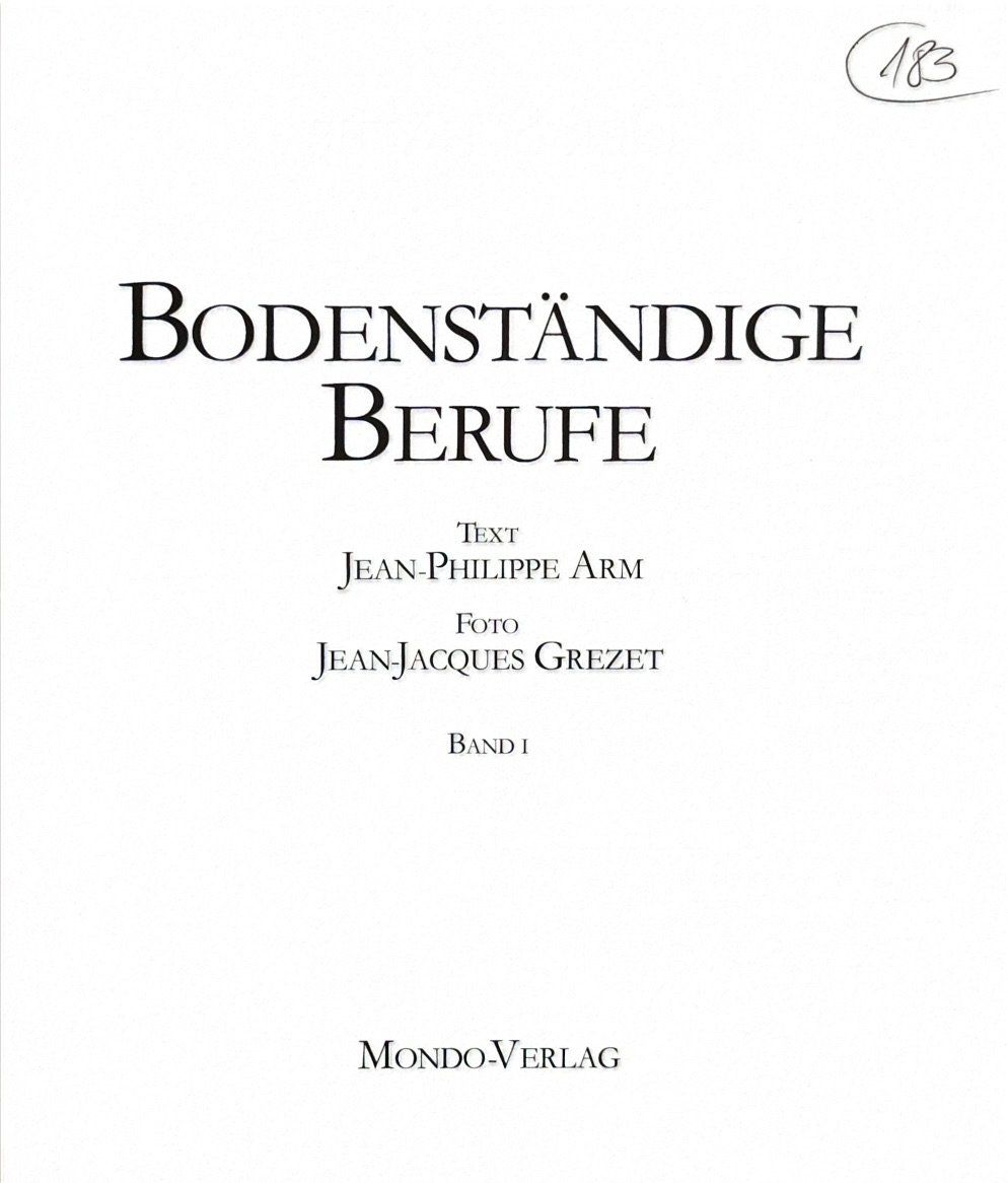 Libri: Arm Jean Philippe, Bodenständige Berufe Bd. 1 – Usato da Sarnen venduto da Livres 2