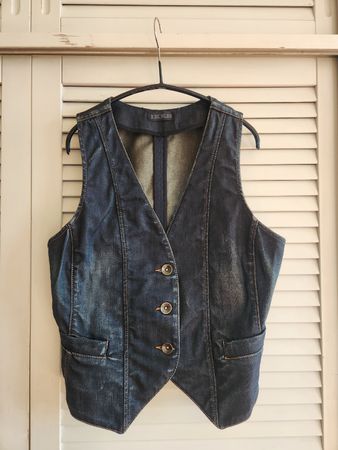 IKKS gilet en jean bleu. Taille 38/M