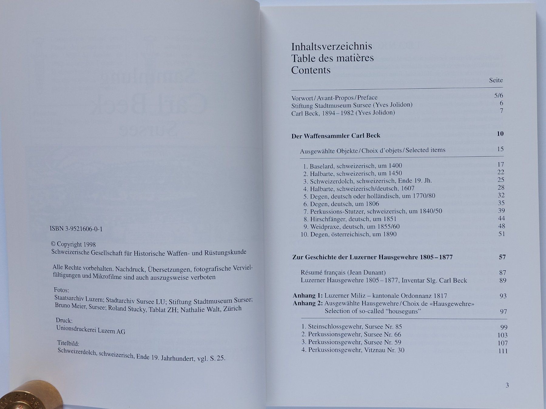 Libri: Sammlung Carl Beck Sursee – Nuovo (secondo la descrizione) da Liebefeld venduto da Helveticus6 3