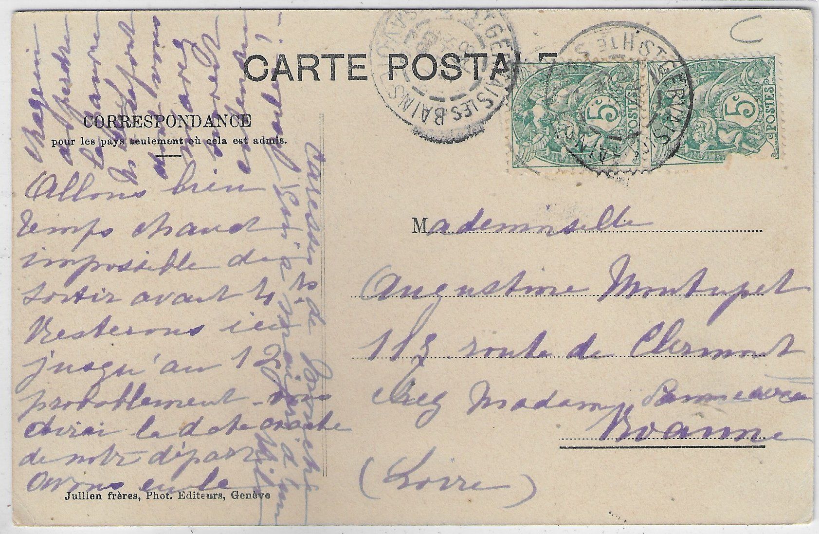 Cartoline postali: Paysanne vaudoise avec mule Maultier – Usato da Ettingen venduto da Kartenplanet 1