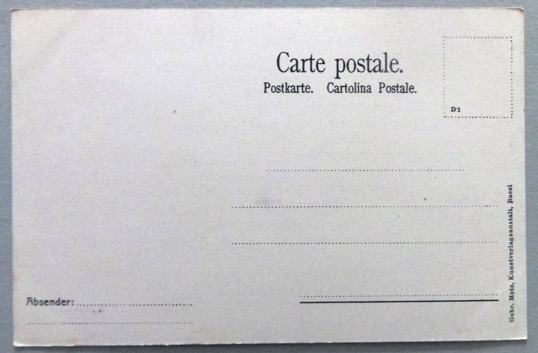 Cartoline postali: Basel - Rathaushof – Usato da Fétigny venduto da Billy2miny 1