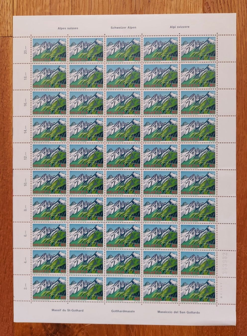 Tutti i francobolli: Postfrisch, gültige Schweizer Frankatur, Briefmarkenbogen – Nuovo e nell'imballaggio originale da Heiden venduto da ber_b77f