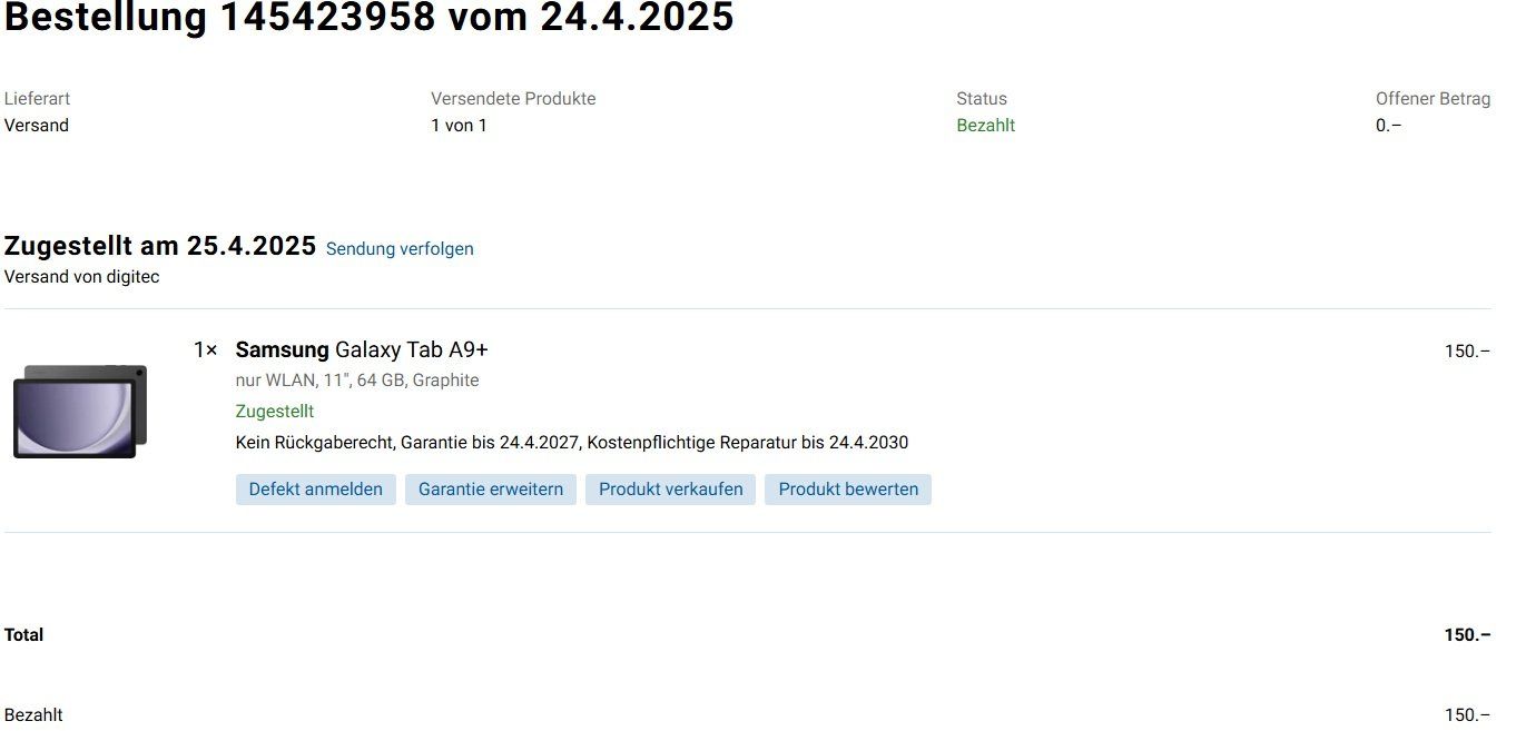 Samsung Tablet PC: Samsung Galaxy Tab A9+ – Nuovo (secondo la descrizione) da Zürich venduto da UndeadStore 3