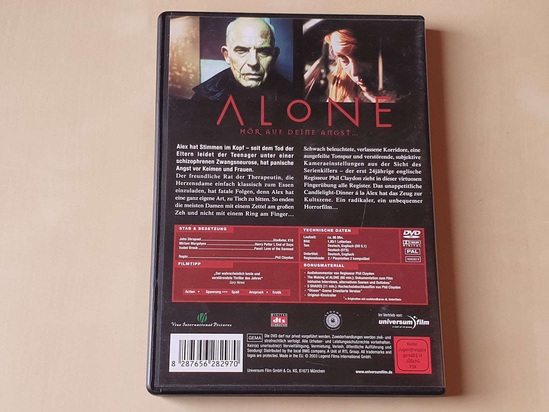 Tous les DVDs: Alone – D'occasion à Stansstad par collectorsshop 1