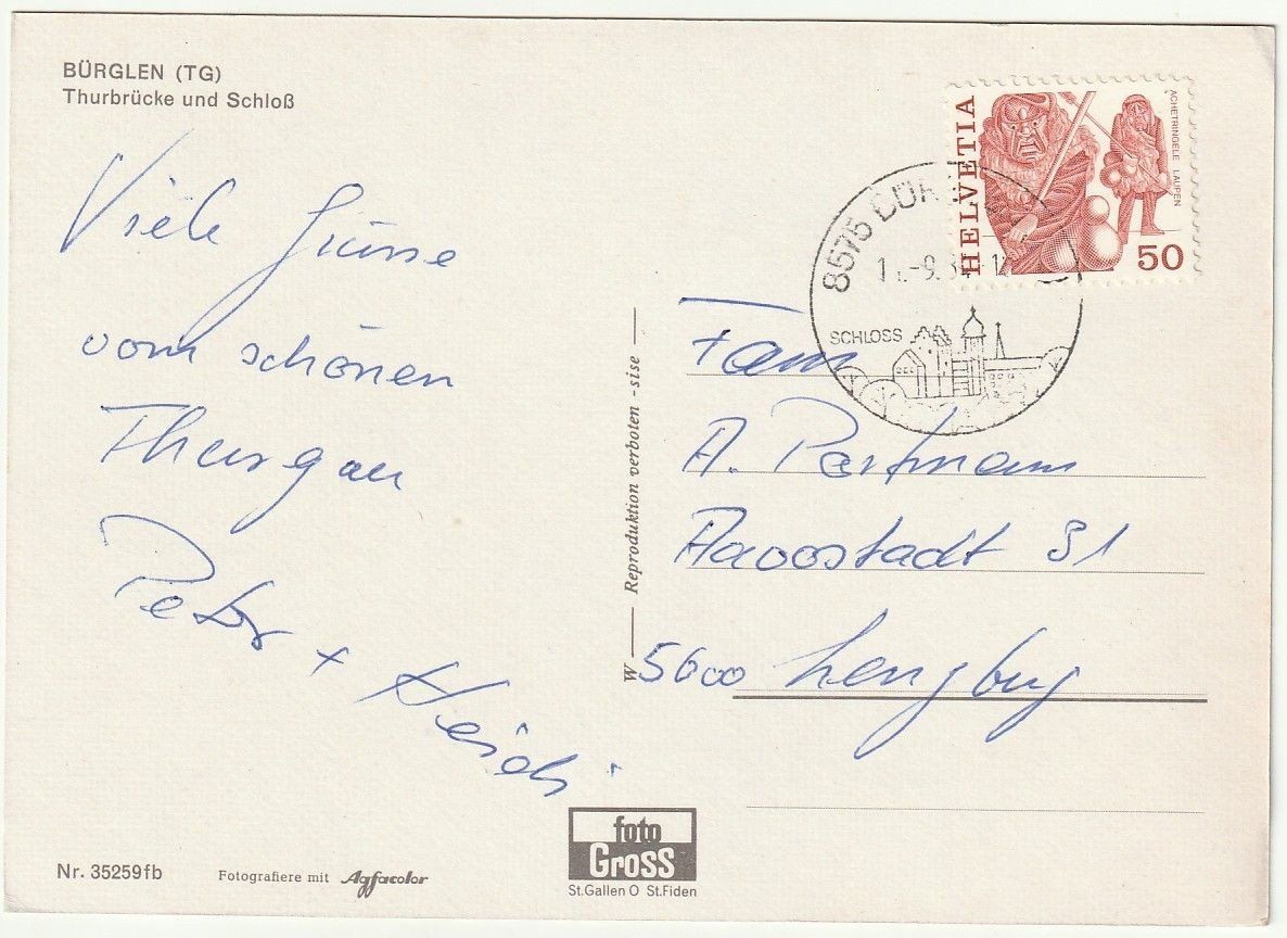 Cartoline postali: Foto-AK Bürglen TG – Usato da Fislisbach venduto da Zigzag12 1