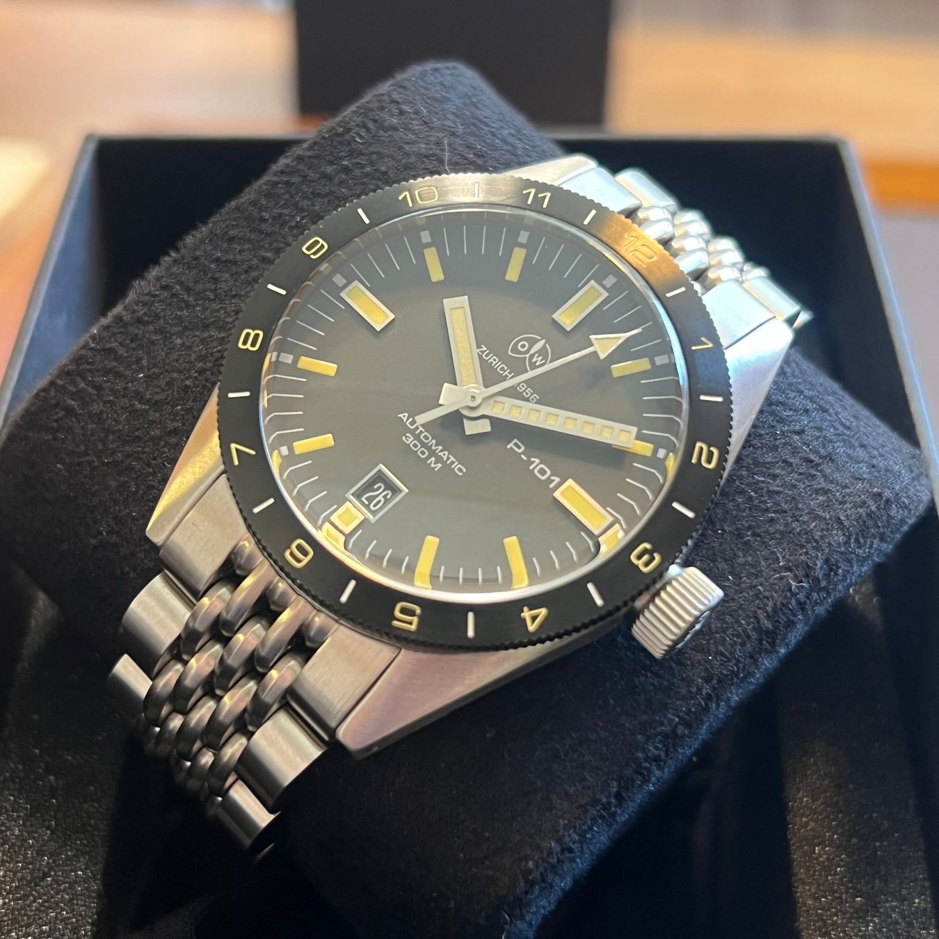 Orologi: Ollech & Wajs Automatic Date Full Set OW P-101S – Usato da Carouge GE venduto da Watchaser 8