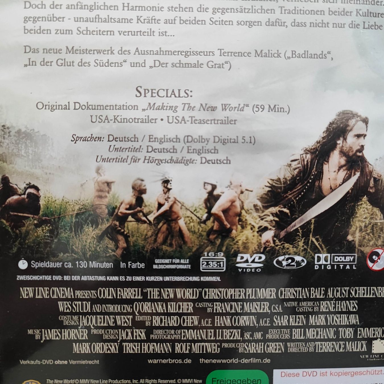 Tutti i DVDs: The New World – Usato da Dübendorf venduto da kb86_MOVIE 2