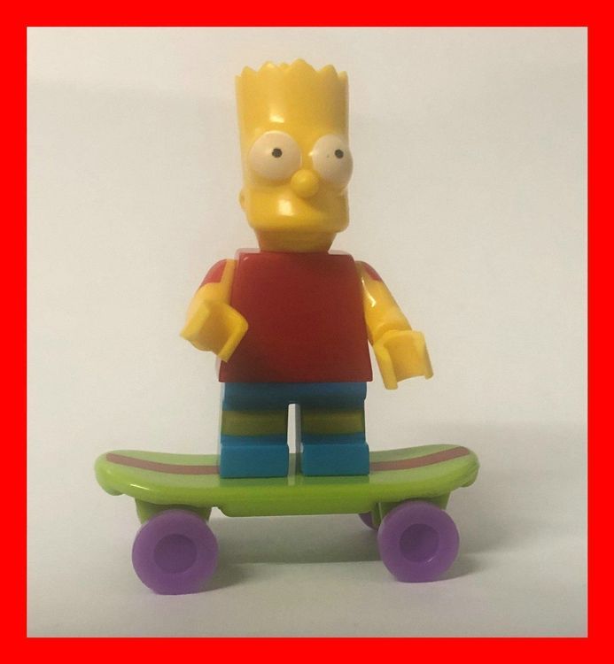 Minifigur Bart Simpson Simpsons Comic Springfield DVD Gelb (Neu und ...