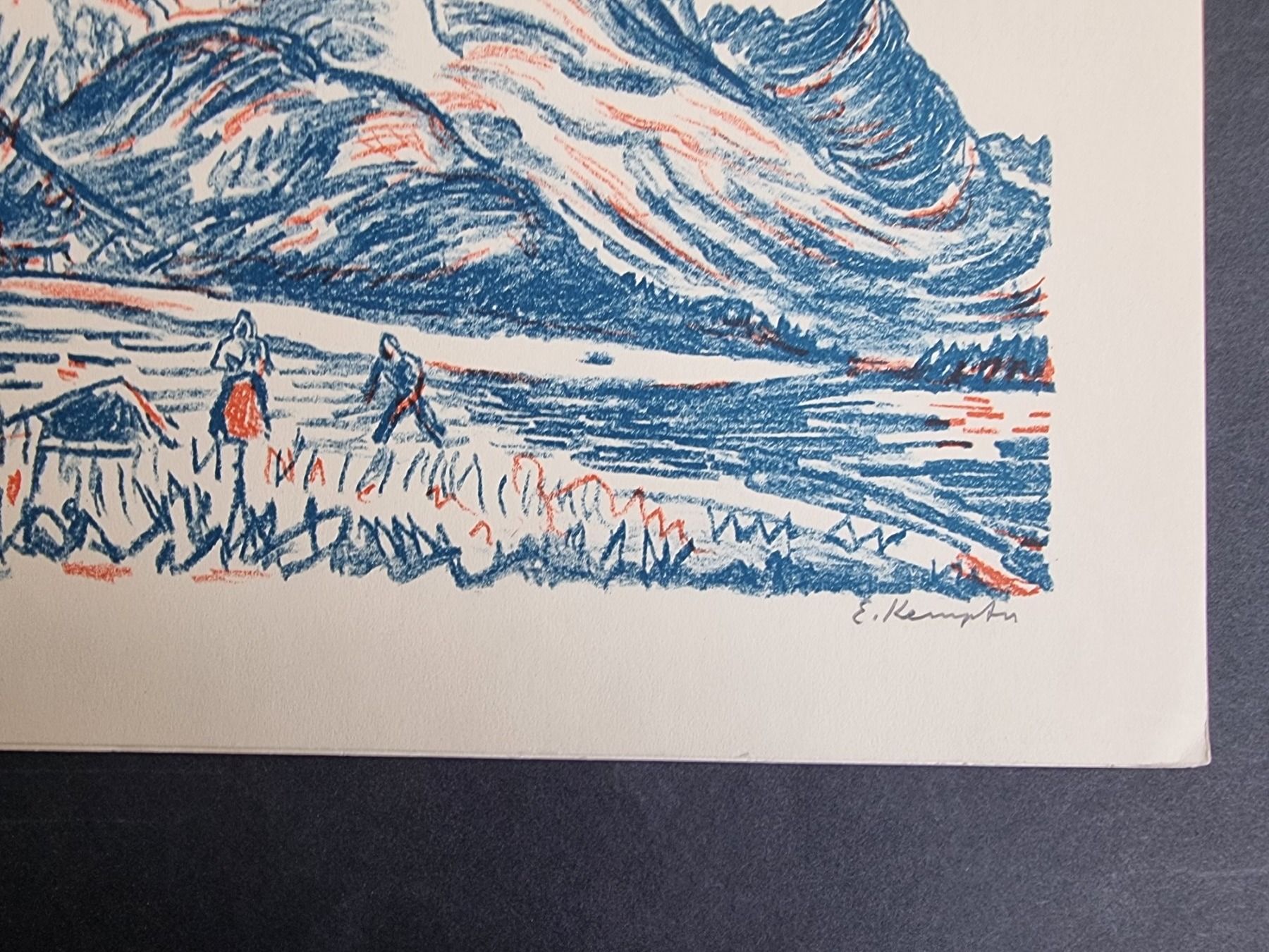Grafica & Litografie: E. KEMTER LITHOGRAPHIE SIGNIERT – Usato da Gersau venduto da kunst-online 2