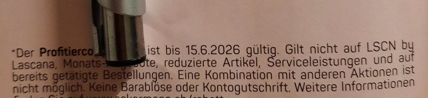 Buoni: 30 % - Gutschein von Ackermann – Nuovo e nell'imballaggio originale da Greifensee venduto da Snowtime 1