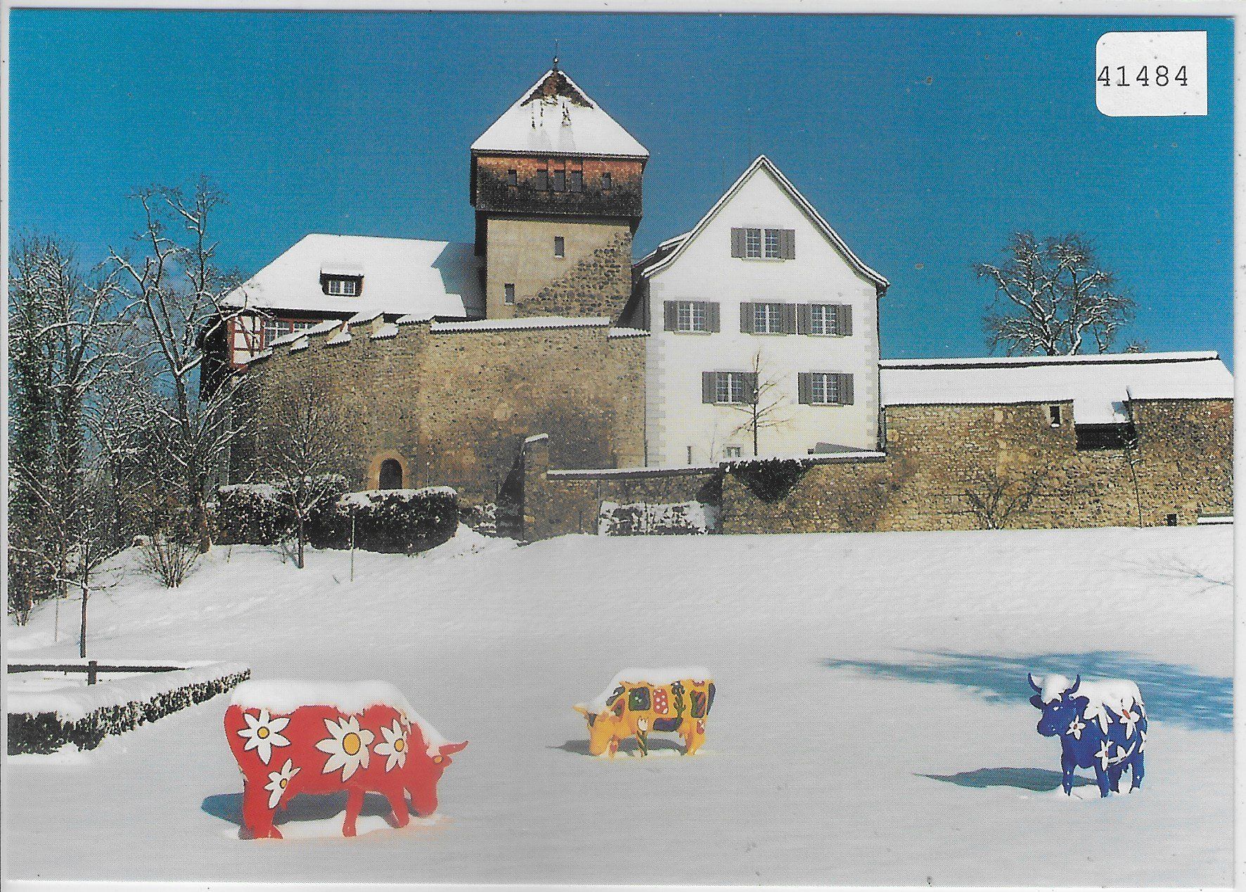 Cartoline postali: Unterhof Diessenhofen im Winter – Usato da Ettingen venduto da Kartenplanet