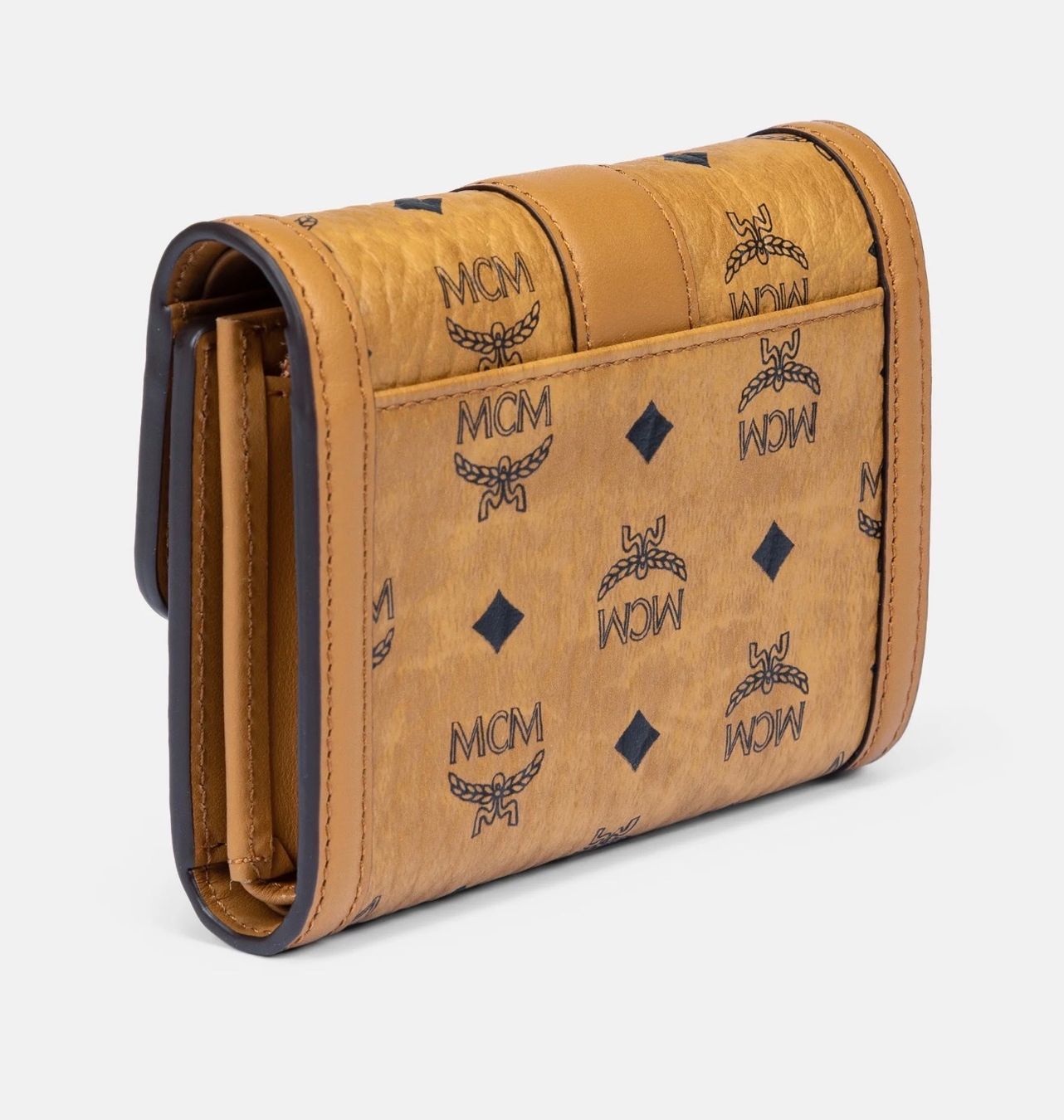 Mcm Portamonete: MCM TRACY SMALL WALLET - GELDBÖRSE - COGNAC – Nuovo e nell'imballaggio originale da Oberaach venduto da Dandy2021 1