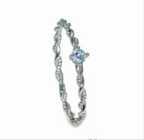 Diamant Ring in Weissgold 750 mit 2.5mm. Brillant