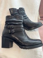 Stifelette 5th Avenue Leder schwarz Gr. 38 / 1x getragen