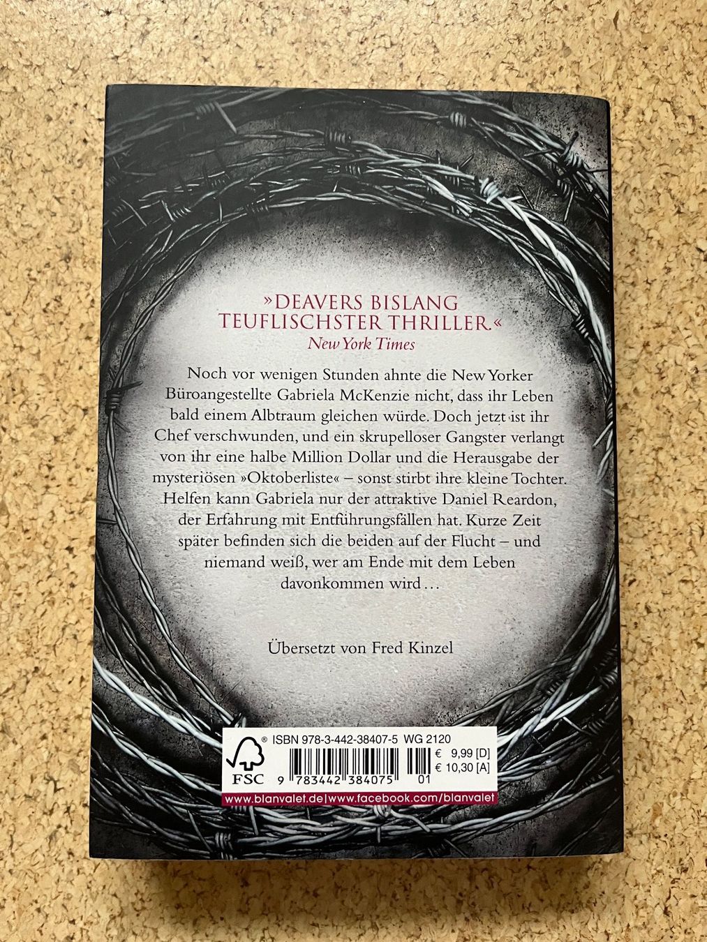 Bücher: Taschenbuch "Blinder Feind", Jeffrey Deaver – Gebraucht aus Grosswangen von Vita500 1