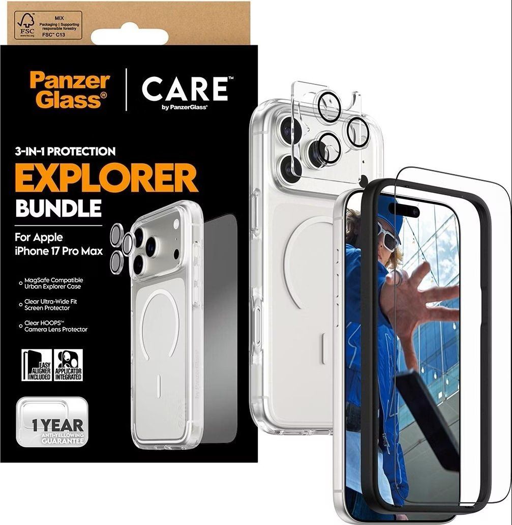Panzerglass Cover & Protezioni schermo: PanzerGlass 3-in-1 Explorer Set Apple iPhone 17 Pro Max – Nuovo e nell'imballaggio originale da Bottmingen venduto da Sstudios