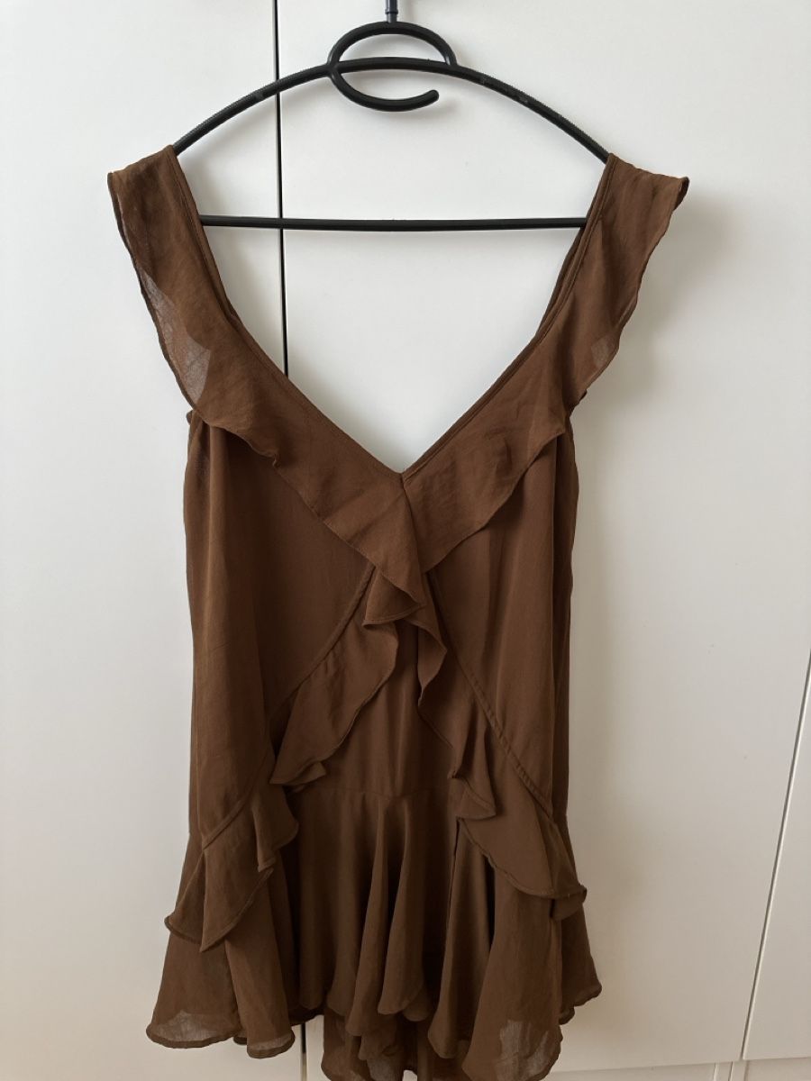 Zara Kleider: Sommerkleid braun Grösse 34 – Gebraucht aus Zofingen von kat_gbm9