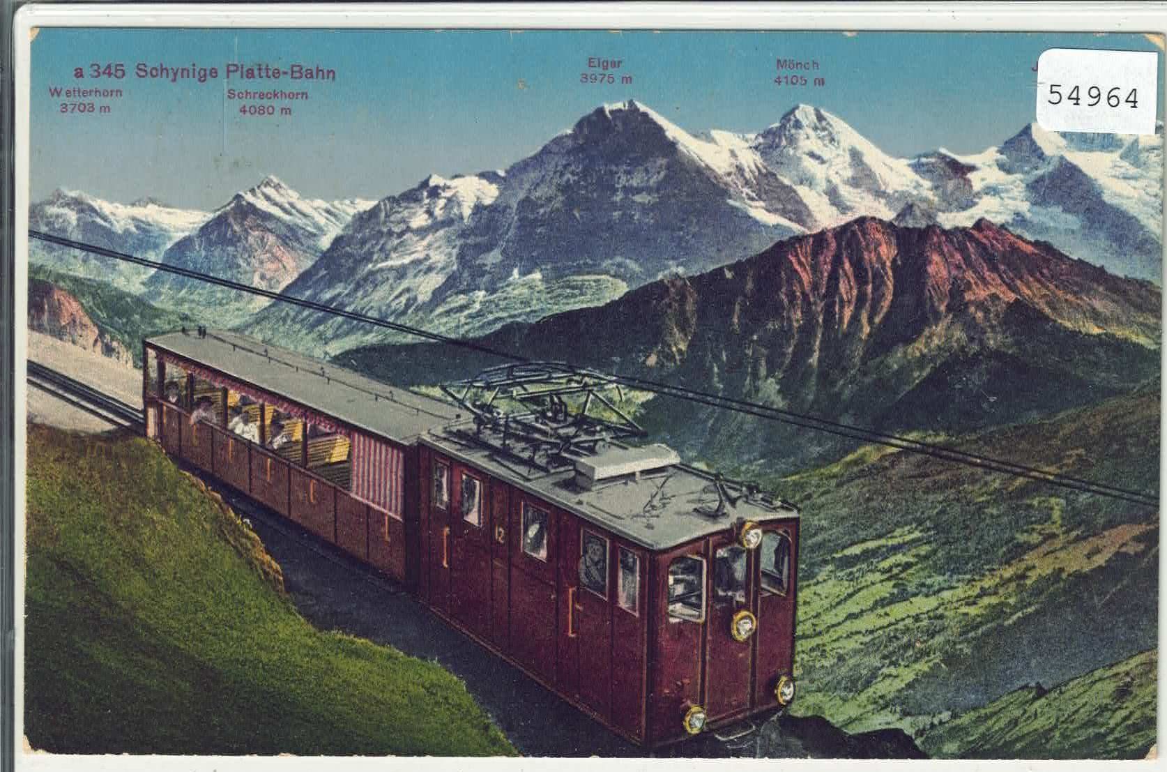Ansichtskarten: Schynige Platte-Bahn - Litho – Gebraucht aus Ettingen von Kartenplanet