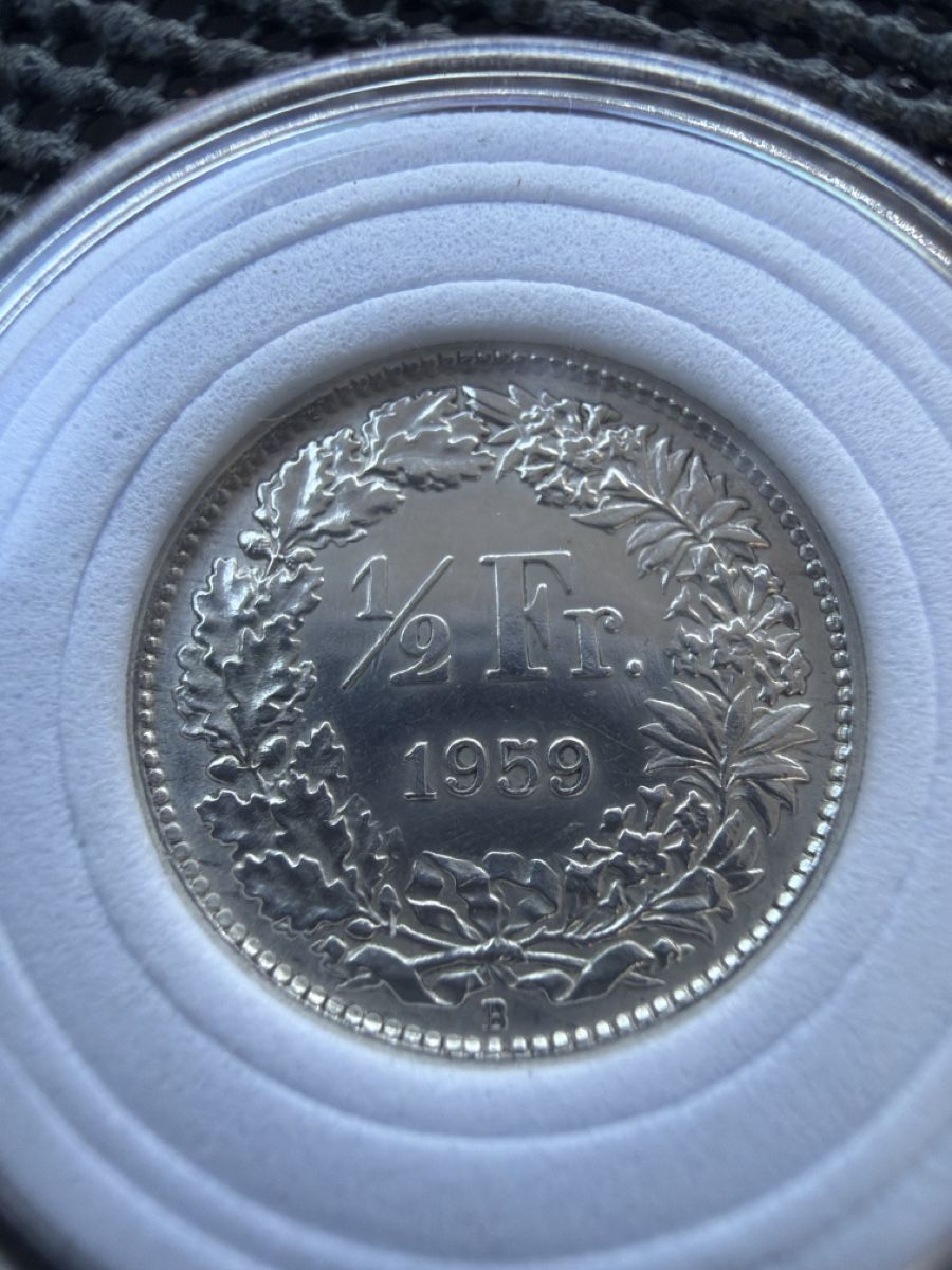 Tutti le monete: 1/2 Franken Helvetia 1959 Silber – Usato da Mümliswil venduto da fra_6gsn