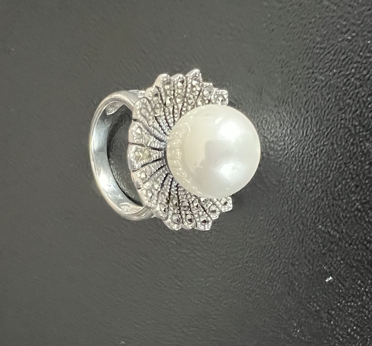 Ringe: Silber Ring mit Perle und Markasiten Gr. 52 – Neu und originalverpackt aus Münsingen von Krone75 2